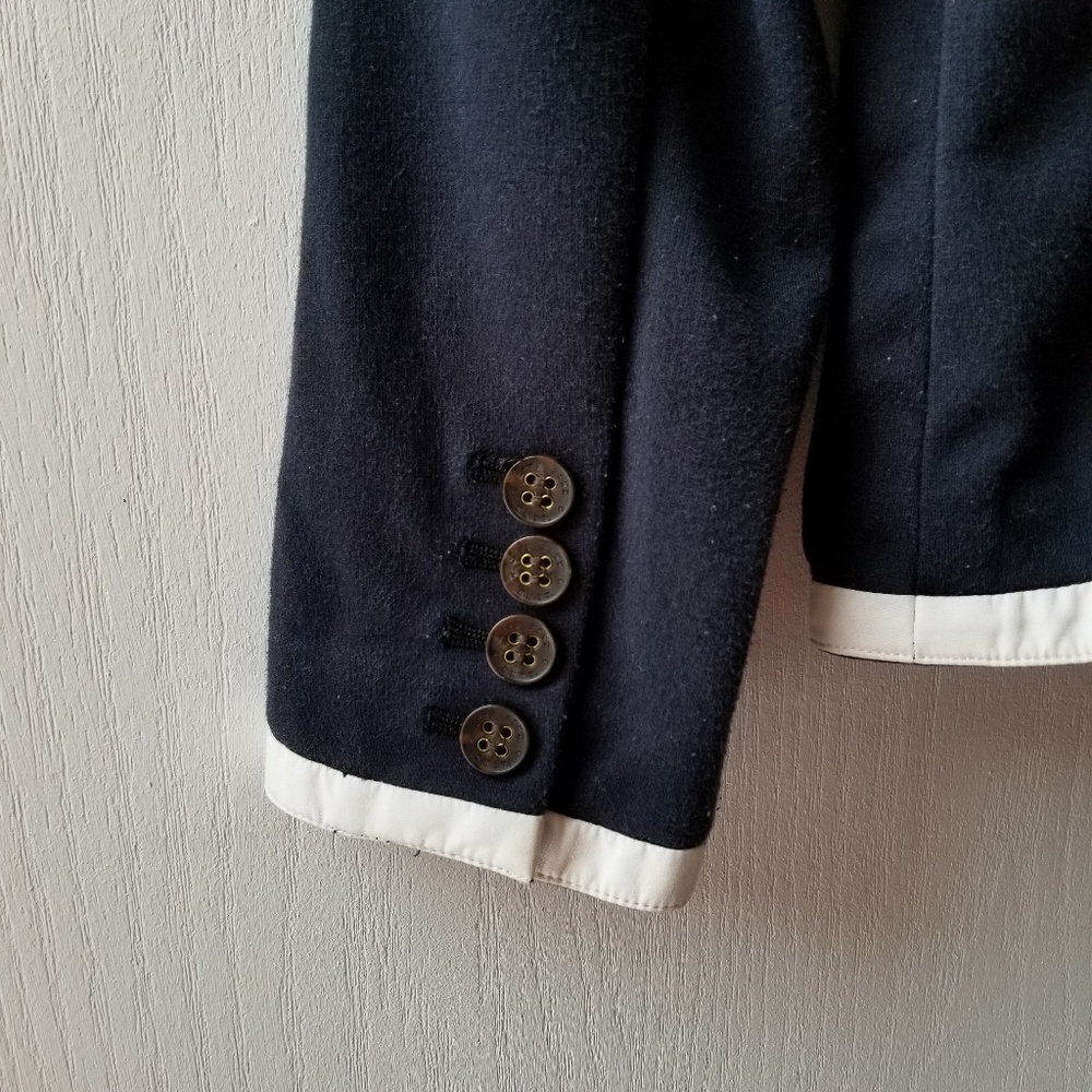 Vintage PINK Victoria's Secret Navy Prep Blazer with Crest - Picture 5 of 8